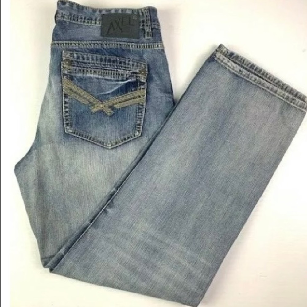 T K AXEL Treadwell Relaxed Straight Jeans Size 36